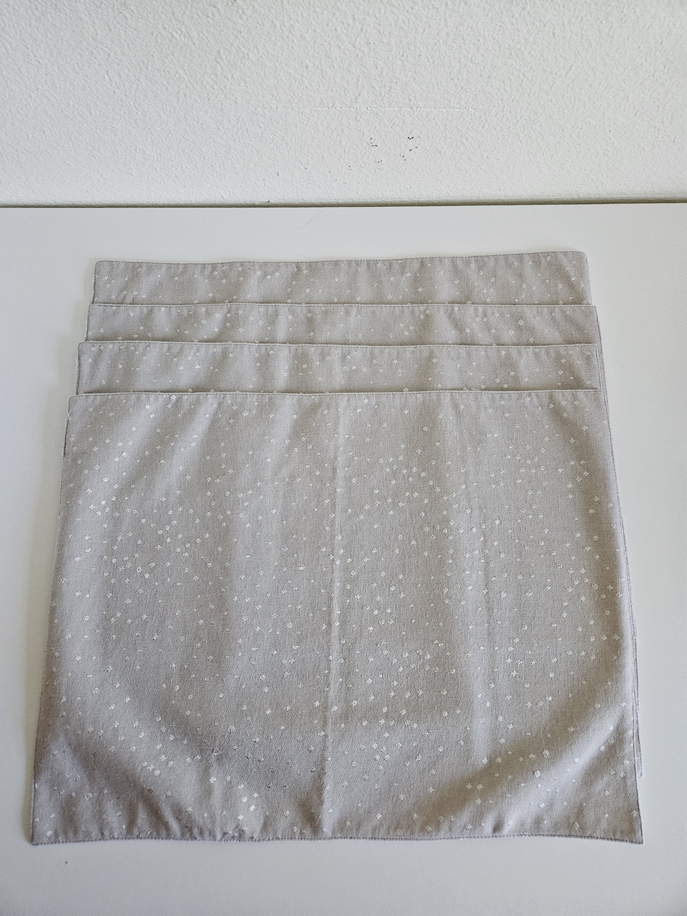 West Elm Light Greige Placemats-- Set Of 4